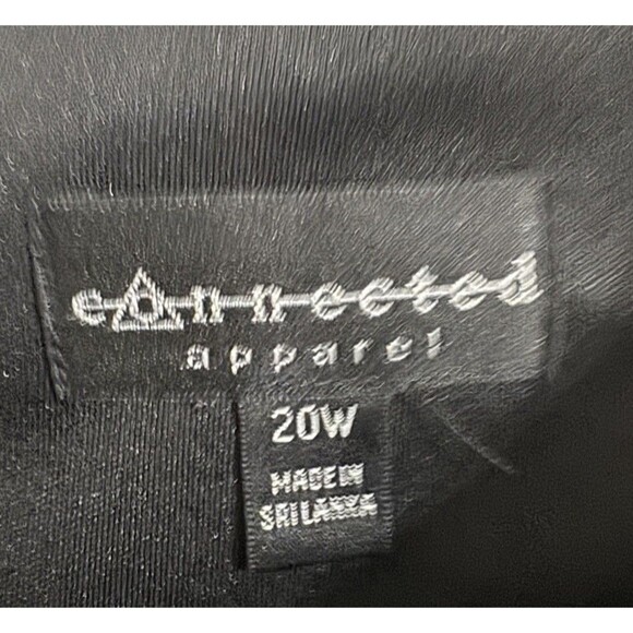 Chic Connected Apparel Plus Sz 20W Black & White Dress Knee Length  Floral BOHOO - Picture 4 of 5